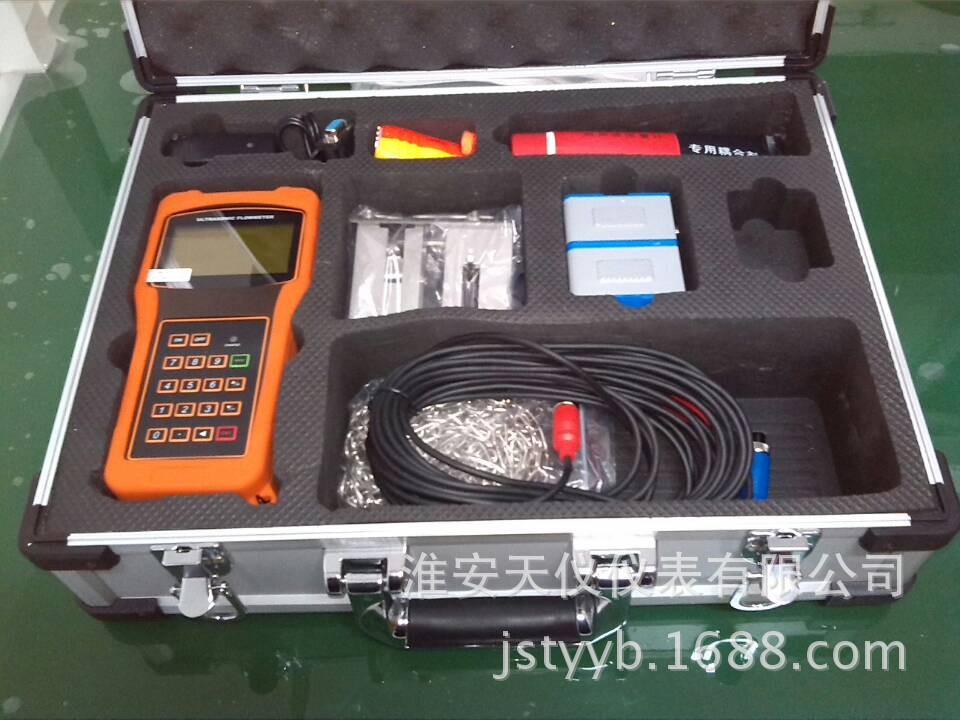 手持式超声波流量计现货可现场检测流量的流量计液体超声波流量计