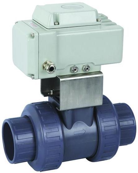 中隆鼎控供应Q911F电动UPVC球阀 电动耐腐球阀 电动耐酸碱球阀