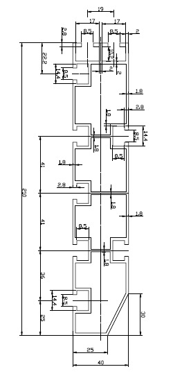 210*40滚筒线铝材，皮带轮铝材 工业铝型材铝合金 佛山大沥铝材