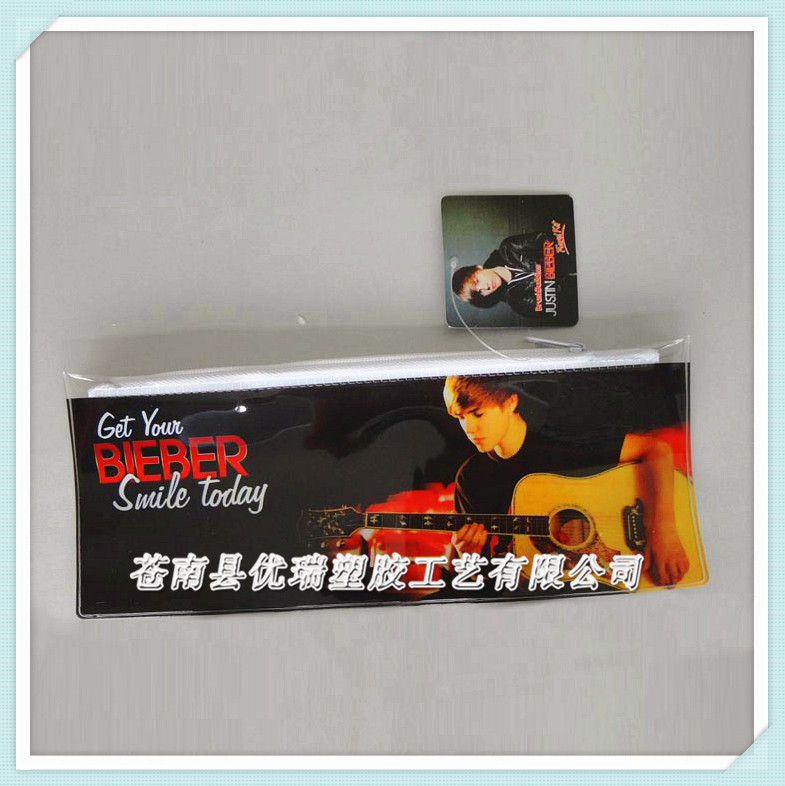 YR-S310 定制卡通PVC文具袋 PVC网格笔袋 透明PVC拉链袋 厂家直供