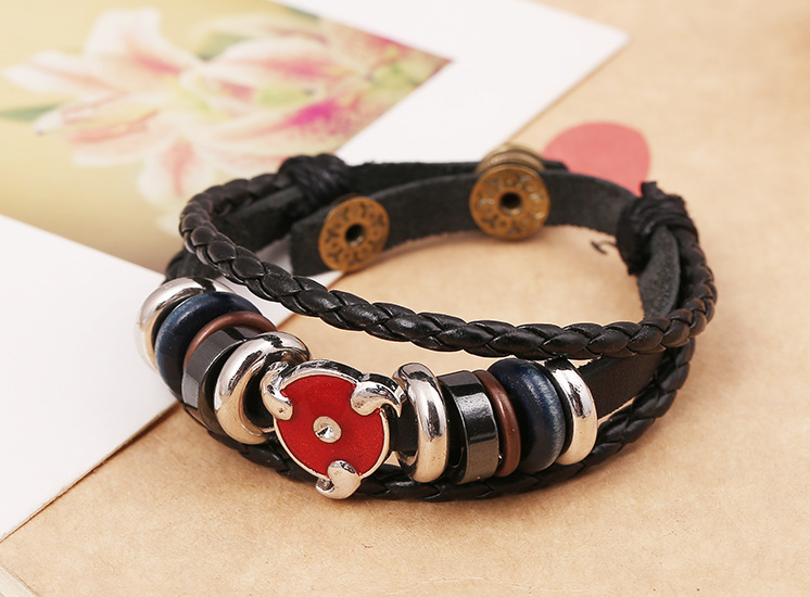 Leather Bracelet Student Bracelet Wholesale New Leather Bracelet display picture 1