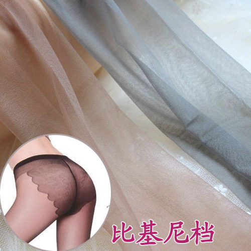 Bikini butterfly 12D Slim stockings Pantyhose summer No trace transparent Silk stockings Bottoming socks