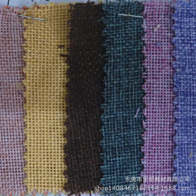 MB4431现货仿麻布系列 适用鞋材手袋箱包家居装饰品布料