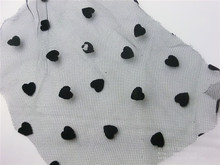 黑色绣花纱网 透气/凉爽/美观 蕾丝网/衣服用网料