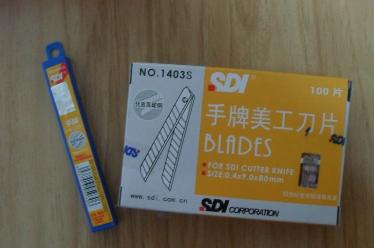 台湾 美工刀片|1403S小介刀片|45°小介刀片|ru