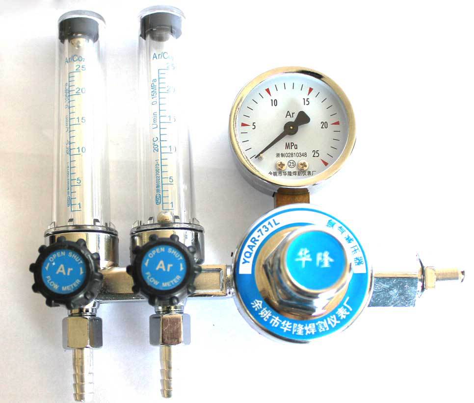 氩气表双管减压器 双管 氩气表压力表 双管氩气表