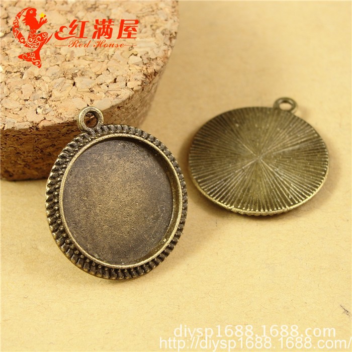 A1282 古青 1.8克 复古底托配件 韩国饰品 新款 60个/包 16MM
