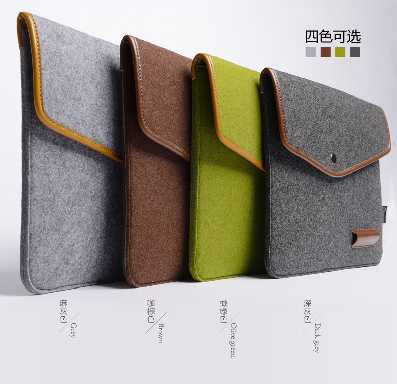 生产毛毡包 功能电脑包 休闲包 时尚毛毡包 加印LOGO包 支持订做