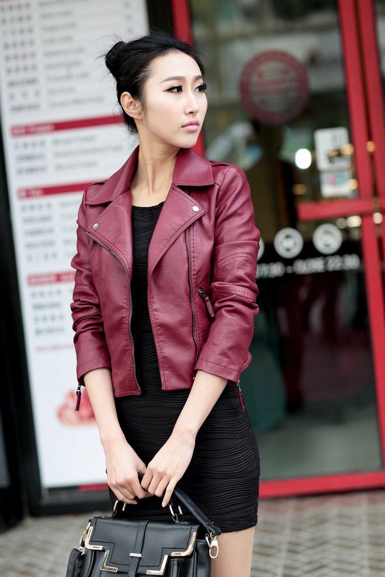 Veste cuir femme en PU - Ref 3447425 Image 6