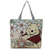 Summer cartoon shopping bag, capacious one-shoulder bag, Korean style