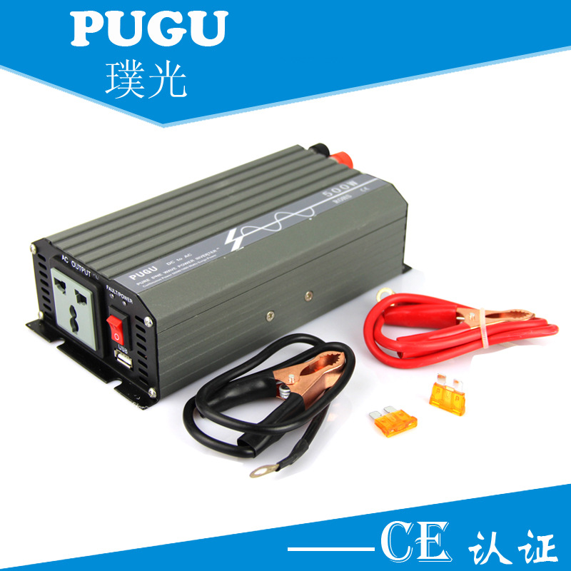 弦波逆变器500W太阳能家用逆变器12伏转220伏足功率厂家直供