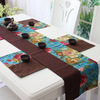 Modern Chinese -style cotton and linen splicing table flag solid color simple atmospheric tea flag hotel inn flag table flag fabric cloth
