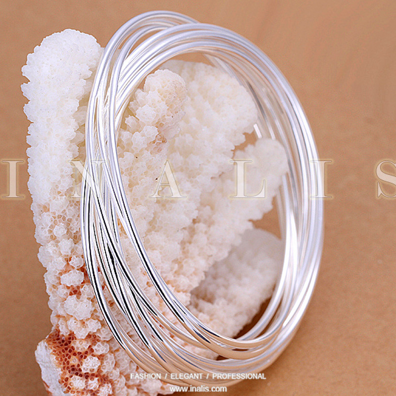 Fashion Geometric Cooperized silver Plating Bangle 1 Piece