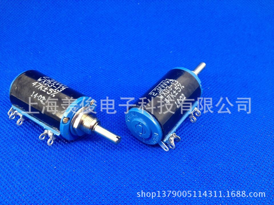 正宗 上海环球  WXD3-13-2W 47K 47KΩ 多圈线绕电位器