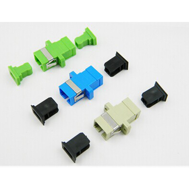 厂家直供 SC/UPC SC/APC单模单口多模单功光纤适配器 单芯法兰盘