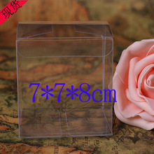 �F؛pvc͸����PP����PVC��ɫ���b��PET��������϶YƷ��7*7*8cm