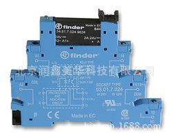 FINDER各式固态继电器延时型DIN轨安装2A 6VDC 38.81.7.024.8240