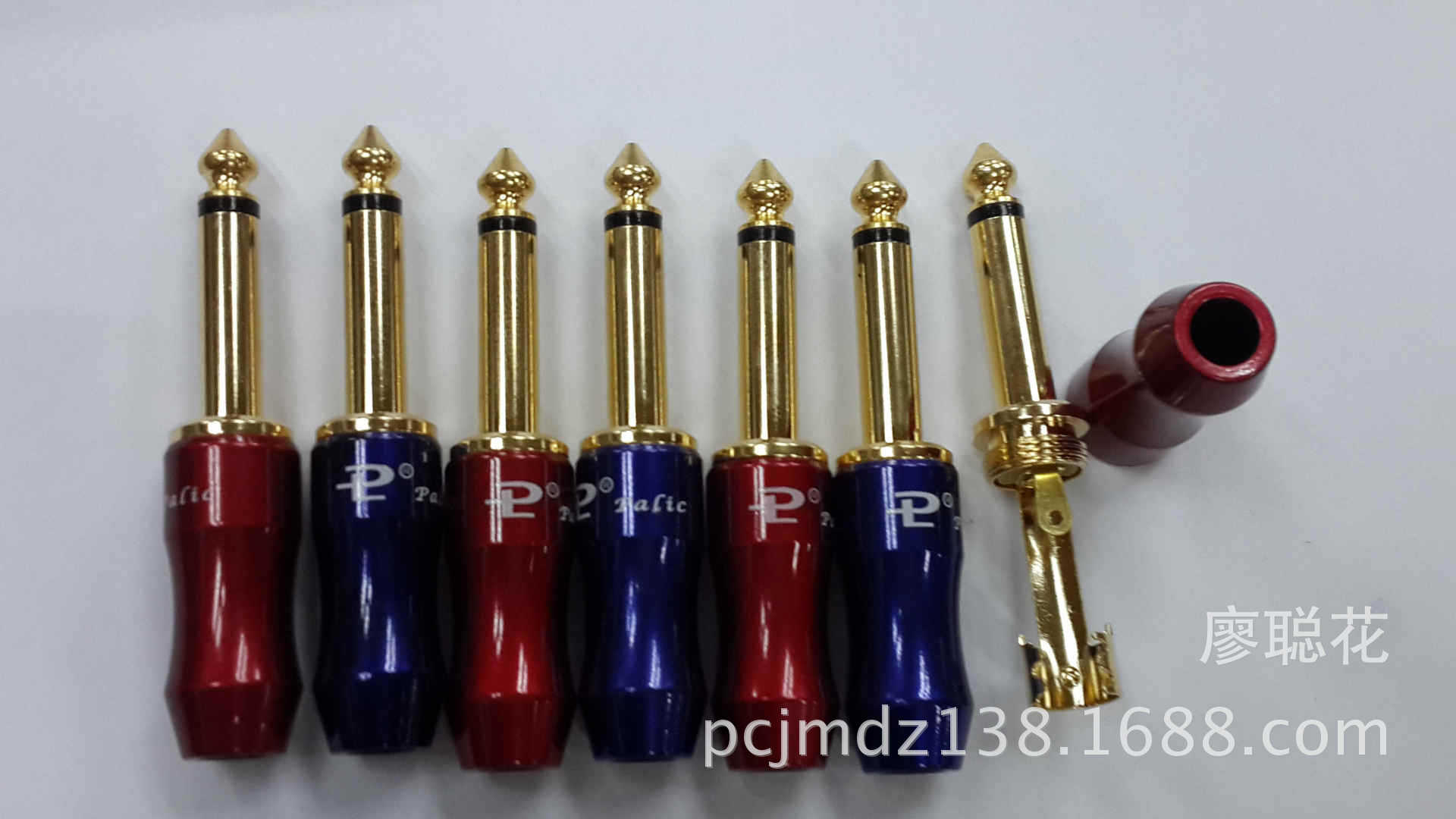 高品质百威6.35单声道/音频6.35单音插头/6.35插头