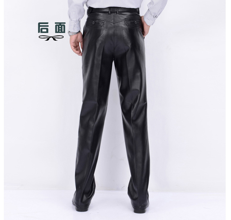 Pantalon cuir homme droit pour hiver - Ref 1494693 Image 9