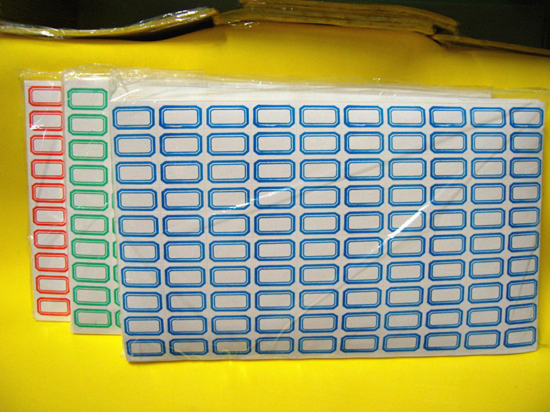 16*27mm口取账本标签贴纸 标记分类纸 彩色不干胶帐本手写标签纸