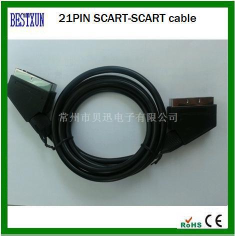 1.5m SCART Cable Manufacturers Long-term Supply SCART 21PIN Cable Complete Styles