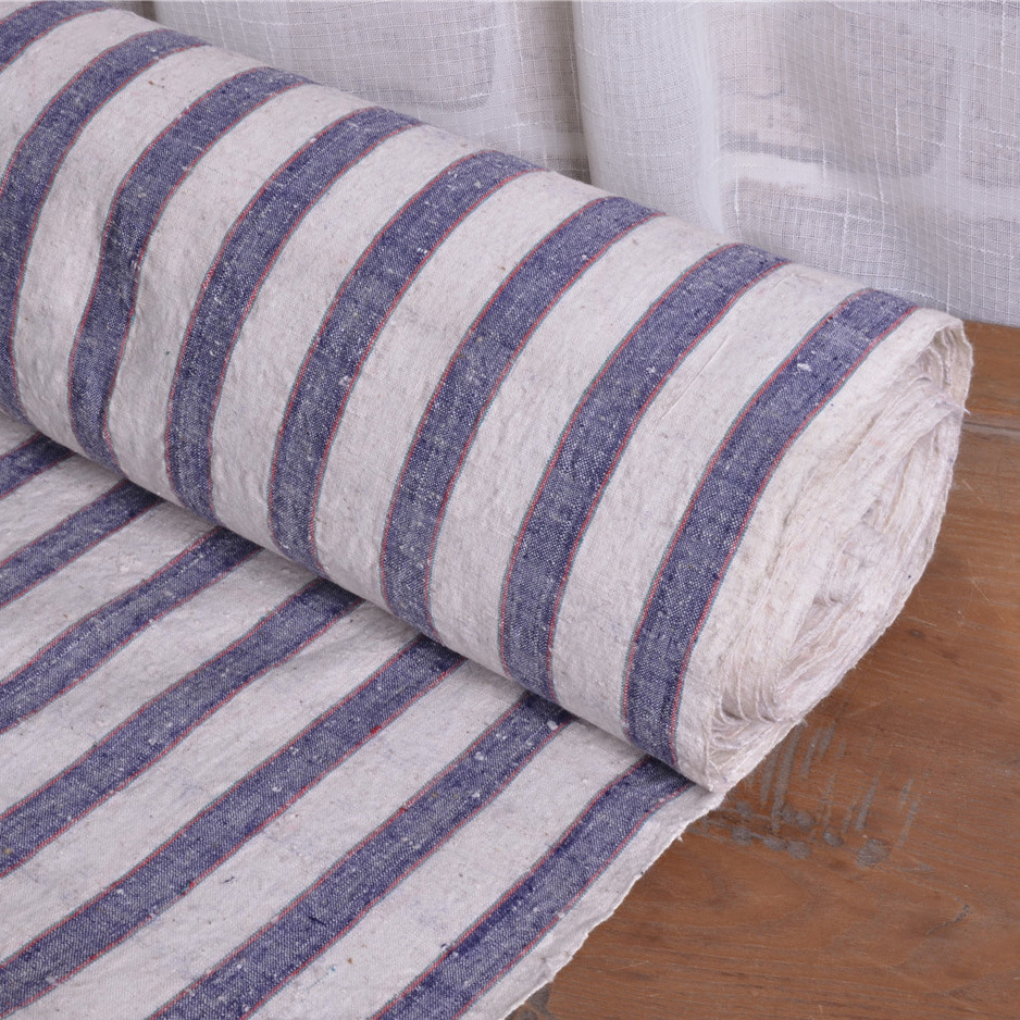 上海怀旧老物件*老上海老粗布*全棉布*手工纺织布民国格子布32