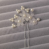 Matte hair accessory for bride handmade, Chinese hairpin from pearl, hairgrip