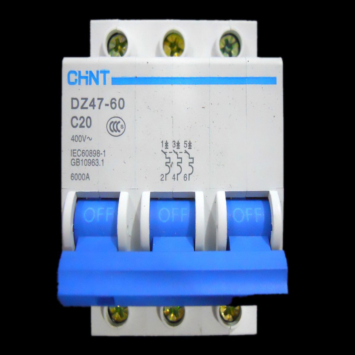 正泰低压电器 3P20A  小型断路器 DZ47-3PC型  空气开关