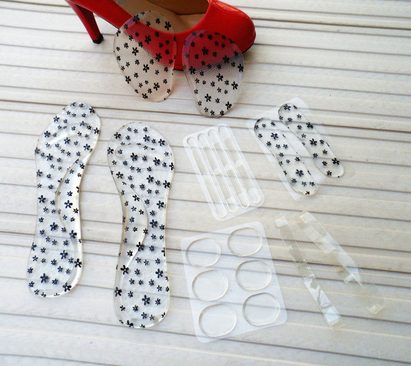 Six-piece Set of Insoles, Forefoot Pads, Heel Stickers, 7-point Pads, Thin Stickers, Shoe Straps, Random Stickers, Heightening Insoles