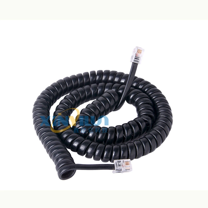 Телефонная кривая RJ9 телефонная линия 4p4c телефонная трубка телефонная трубка 4 м черный