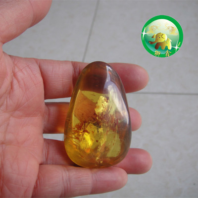 21.3g180元/克缅甸缅甸琥珀美丽金蝴蝶比翼双飞美满爱情吊坠