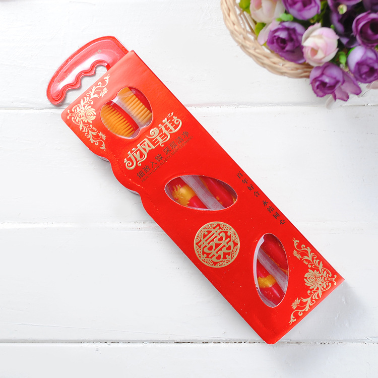 Wedding Dragon and Phoenix Presenting Toothbrush for Newlyweds - High-Quality Soft Hair Toothbrush Couple Set