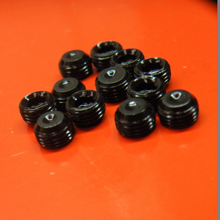 M4*3至16长均有现DIN916 顶丝12.9级内六角凹端紧定/凹端机米