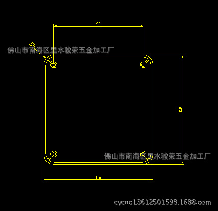 鋁合金散熱器 鋁殼圖紙