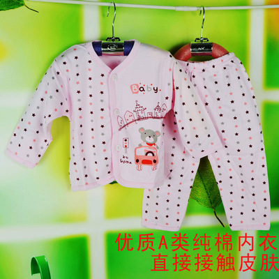 2017 wholesale Wuxing english Underwear set baby Cotton Underwear Newborn clothes Autumn and winter