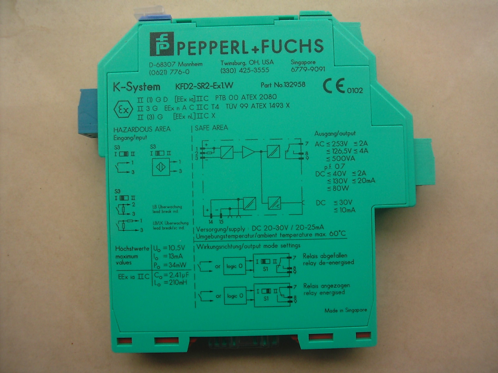 P+F倍加福安全特价现货  KFD2-SR2-EX1.W