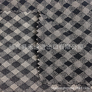 供应精品女装小方格 NR10支弹力罗缎面料 现坯供应