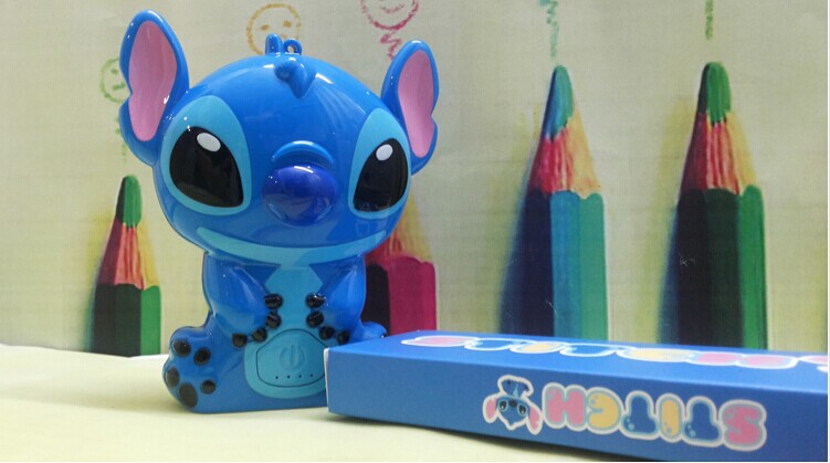 厂家直销 新款迪士尼卡通萌宠史迪仔移动电源 6000毫安充电宝，随机发货8