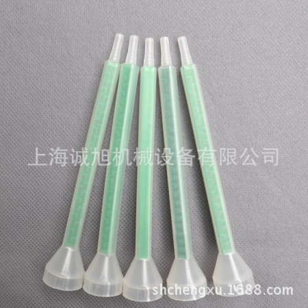 6-24方形混合管 喇叭口绿色静态混合器 结构胶搅拌头