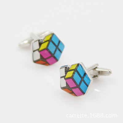 经典系列袖口袖钉  魔方袖扣 男女士法式衬衫cufflink|ru