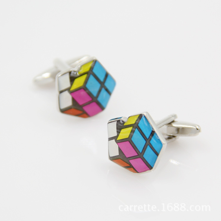 经典系列袖口袖钉  魔方袖扣 男女士法式衬衫cufflink|ru