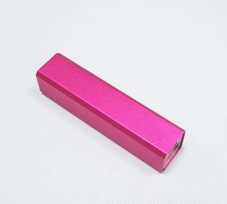 单节铝合金方柱移动电源 长方体方管无按键充电宝 可定制LOGO