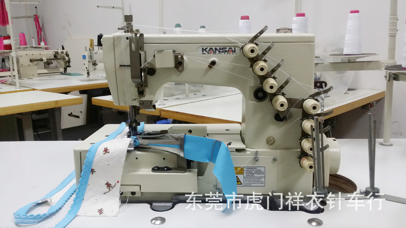 Curved tooth rolling collar edge wrapping machine one-time molding high-grade knitted home textile professional equipment curved tooth lace
