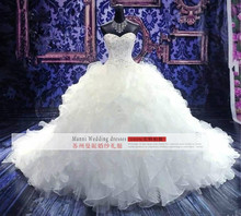 2023亞馬遜新款外貿婚紗禮服批發 非洲新娘結婚高端水鑽婚紗定制