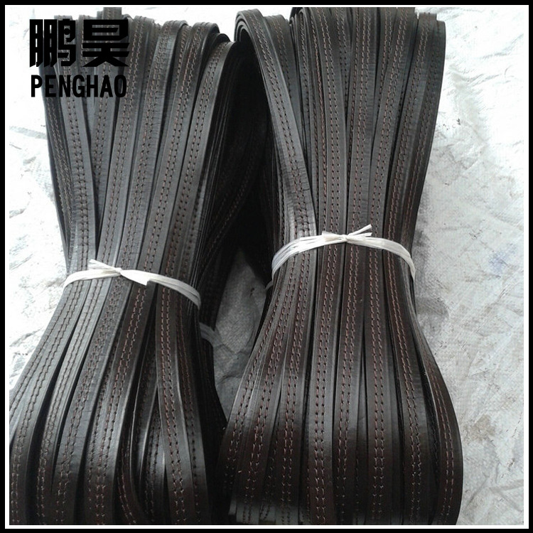 各种牛皮绳 扁状车线棕色牛皮绳 DIY饰品材料配件