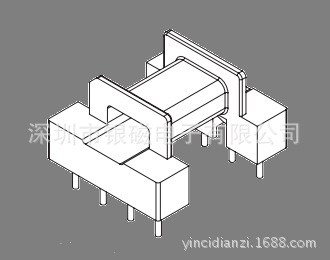 EFD15骨架厂家、YC-EFD-1509、变压器骨架、电感线圈骨架