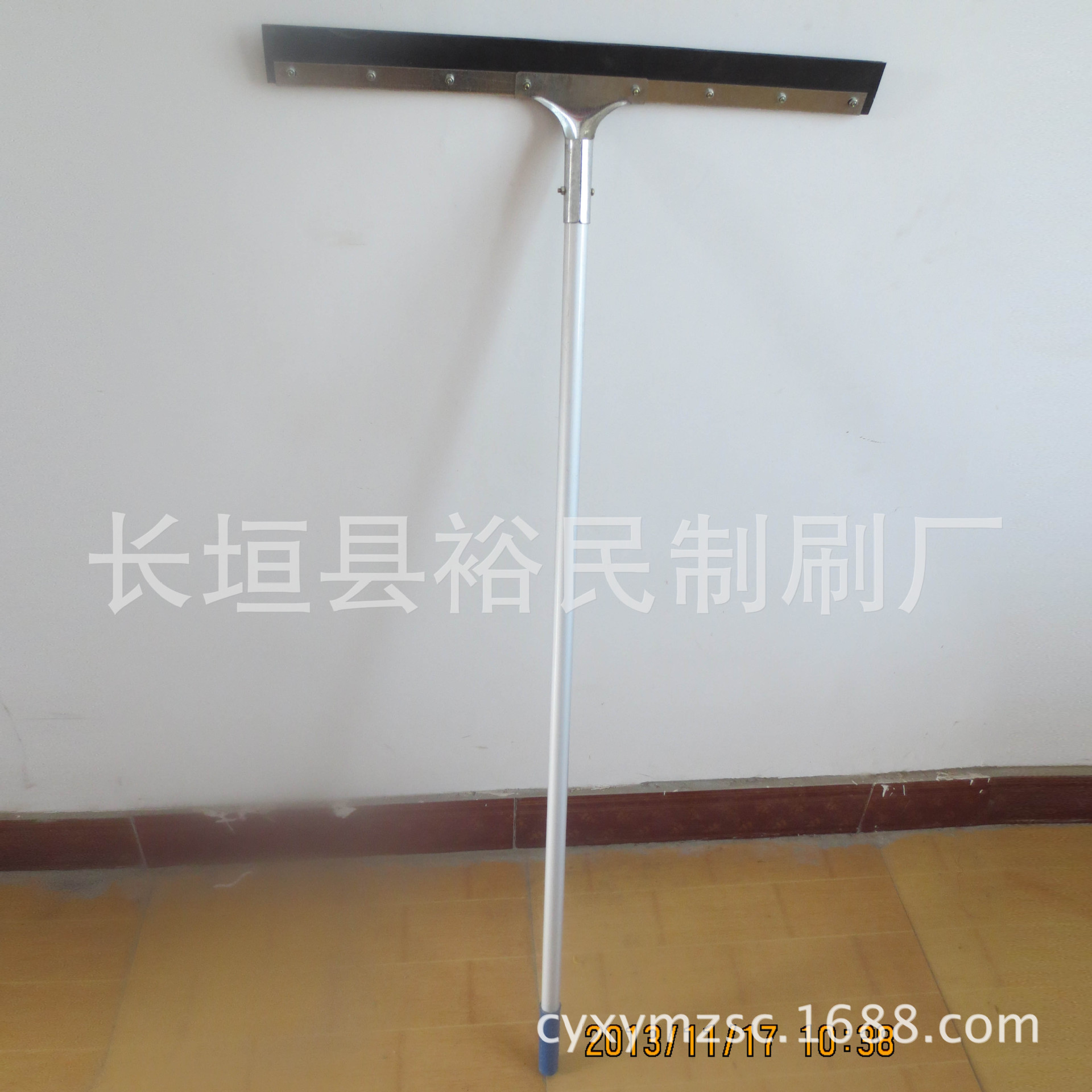 裕民1.2米长铝合金杆地刮 60公分地刮防滑橡胶手柄 酒店专用|ru