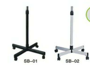 美容美发机器立式脚架 金属铁十字脚架 焗油机 喷雾机配件 滑轮脚