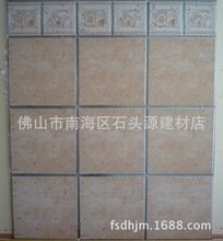 佛山厂家直销 300*300浅棕色金属银边背景墙面瓷砖 ceramic tiles