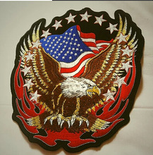 欧美订单 DIY 时尚布贴 衣服补丁 精美刺绣 美国老鹰标手缝